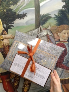 'Original Collins silk classic' Italian made 100% Silk Scarf 90cm x 90cm - The Block Collection