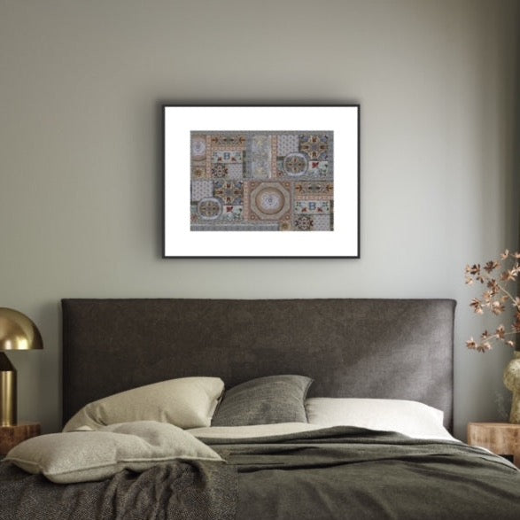 'Patchwork Block Mosaic' Wall Print - The Block Collection