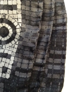 'The Dome Mono silk' Italian made 100% Silk Scarf 70cm x 70cm - The Block Collection