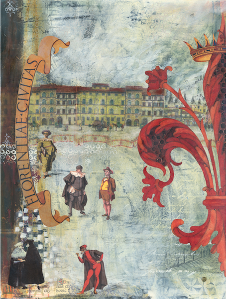 'Meet me in the square in Firenze' Wall Print - The Block Collection