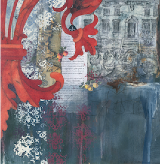 ''Tuscan Villa of fruit & olives' Wall Print - The Block Collection