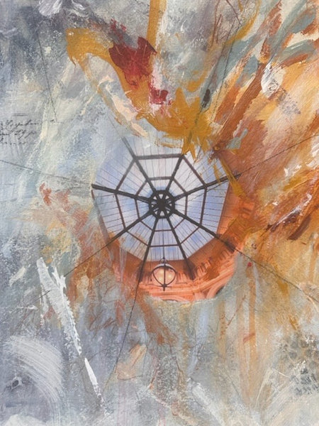 'Fire at The Block' an Original painting - The Block Collection