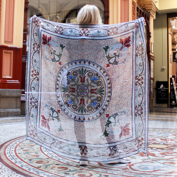 'Collins' Original  LARGE  Modal Scarf 140cm x 140cm - The Block Collection