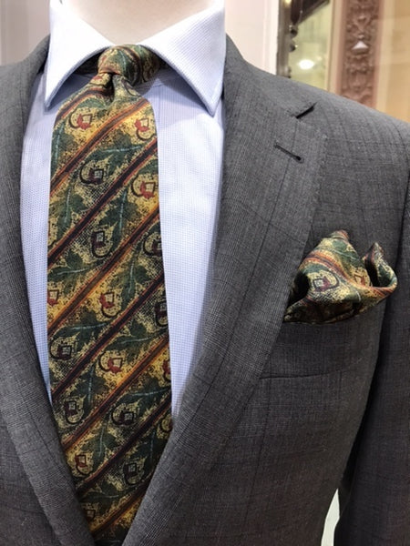 Tie Acorn 100% silk tie - The Block Collection