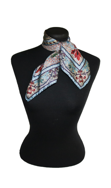 'Original Collins'  SMALL Silk Kerchief Scarf 53cm x 53cm - The Block Collection