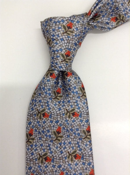 The Gumnut Blossom 100% silk tie - The Block Collection