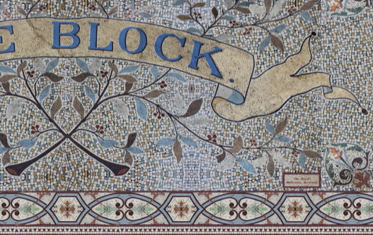 'The Block entrance Mosaic' Wall Print