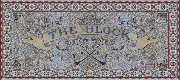 'The Block entrance Mosaic' Wall Print