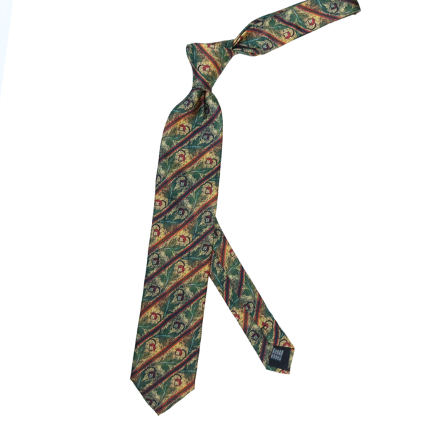 'Acorn Mosaic'  100% Silk MENS tie set - The Block Collection