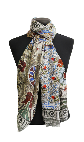 Patchwork Modal LARGE Rectangular Scarf 200cm x 90cm - The Block Collection